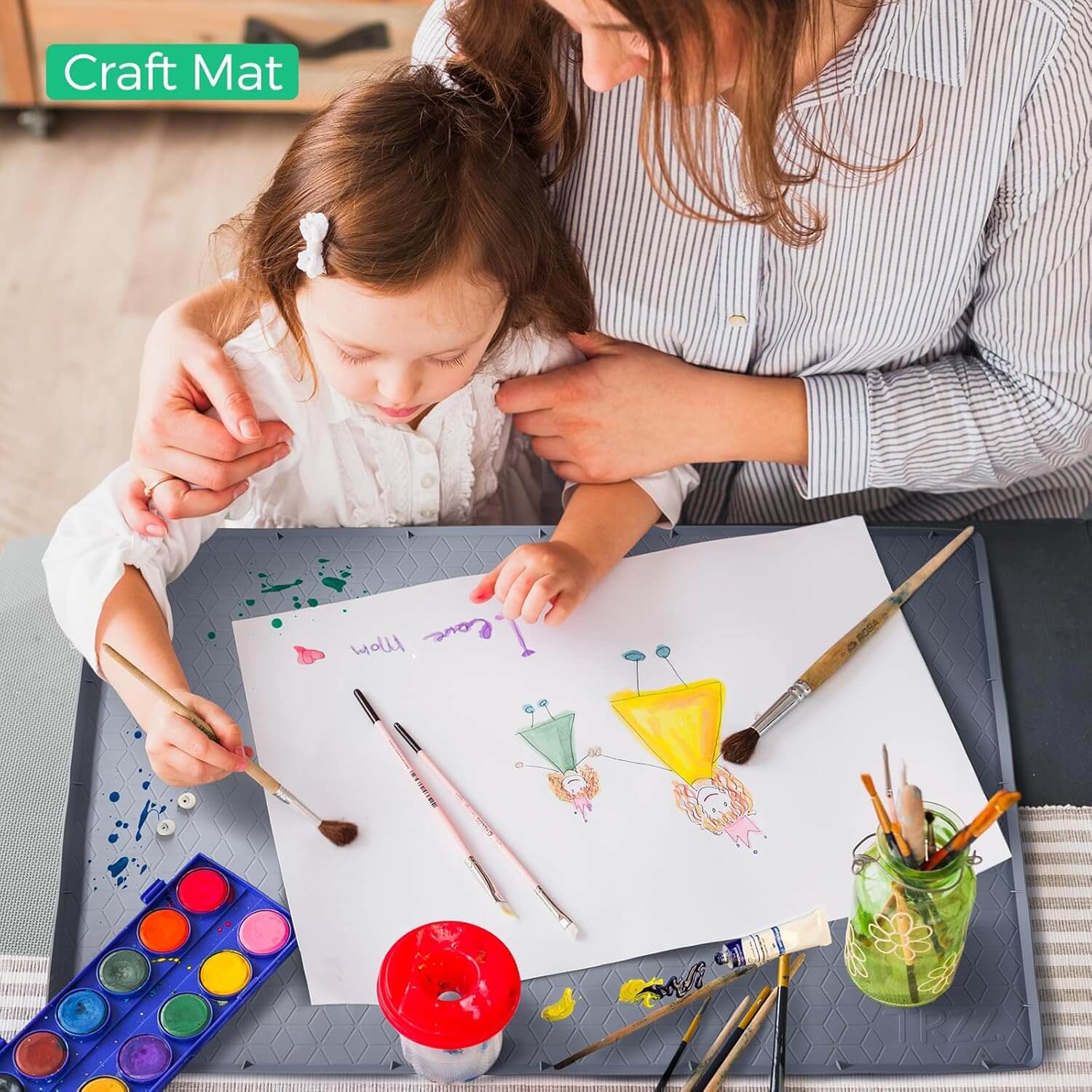 Royallure Under-Sink Vattentät Silikonmatta &amp; Hyllfoder Organizer – Läckagesäker, Oljeavvisande, Flera användningsområden