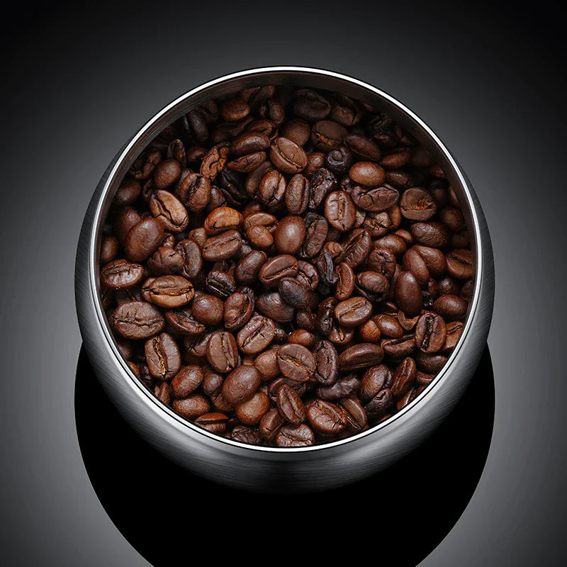 Royallure Vakuumförseglad Kaffe-böna Förvaringsbehållare 304 Rostfritt Stål Burk