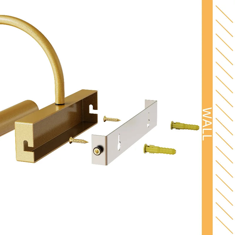 Royallure 4000mAh Trådlös Bildlampa med Fjärrkontroll, Uppladdningsbar Konstvägglampa