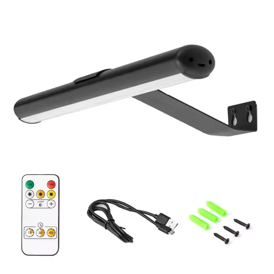 Royallure 4000mAh Trådlös Bildlampa med Fjärrkontroll, Uppladdningsbar Konstvägglampa