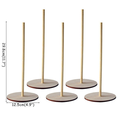 Royallure Trä Donut Ställ och Hållare för Att Visa Donuts, Muffins och Desserter