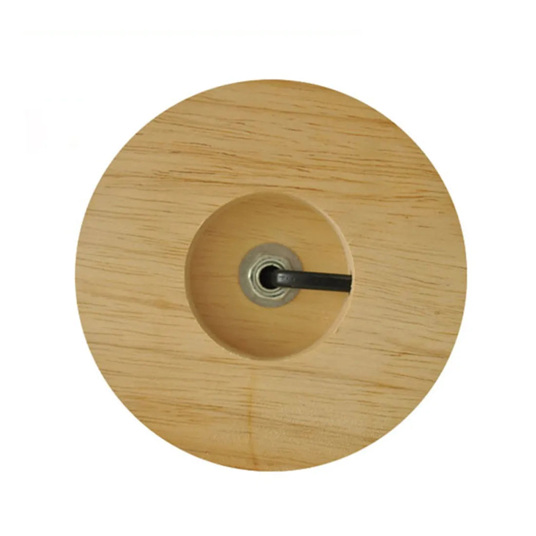 Royallure Trä Bordslampa Bas med E27 Fäste & På/Av Switch för Hemljus