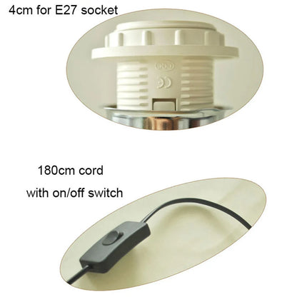 Royallure Trä Bordslampa Bas med E27 Fäste &amp; På/Av Switch för Hemljus