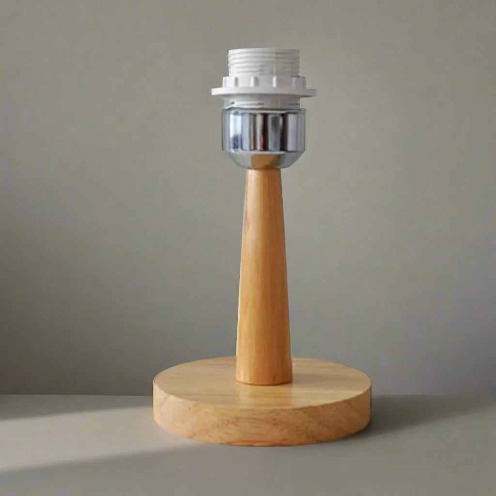 Royallure Trä Bordslampa Bas med E27 Fäste &amp; På/Av Switch för Hemljus