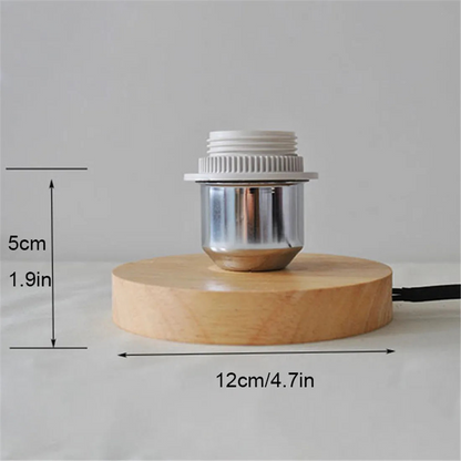 Royallure Trä Bordslampa Bas med E27 Fäste &amp; På/Av Switch för Hemljus