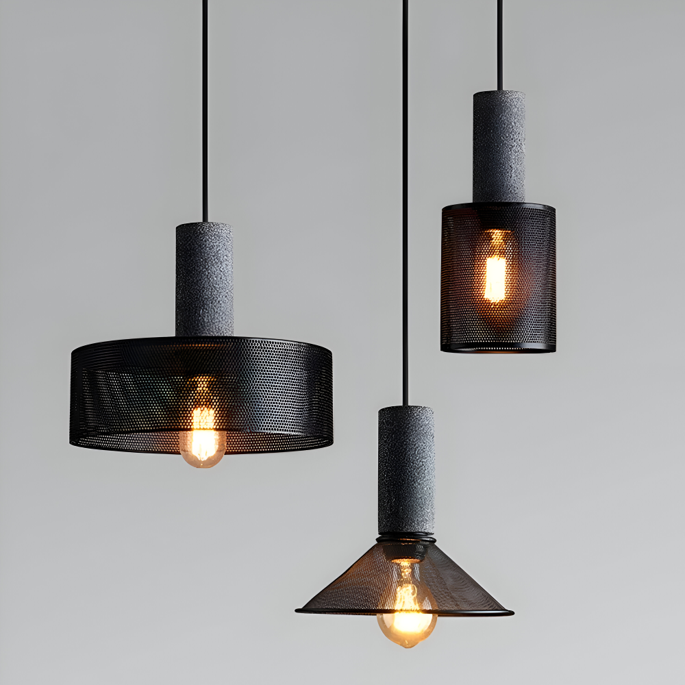RusticLume Lampa | Svart industrisk pendellampa, höjdjusterbar &amp; modern