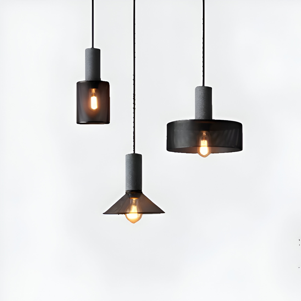 RusticLume Lampa | Svart industrisk pendellampa, höjdjusterbar &amp; modern