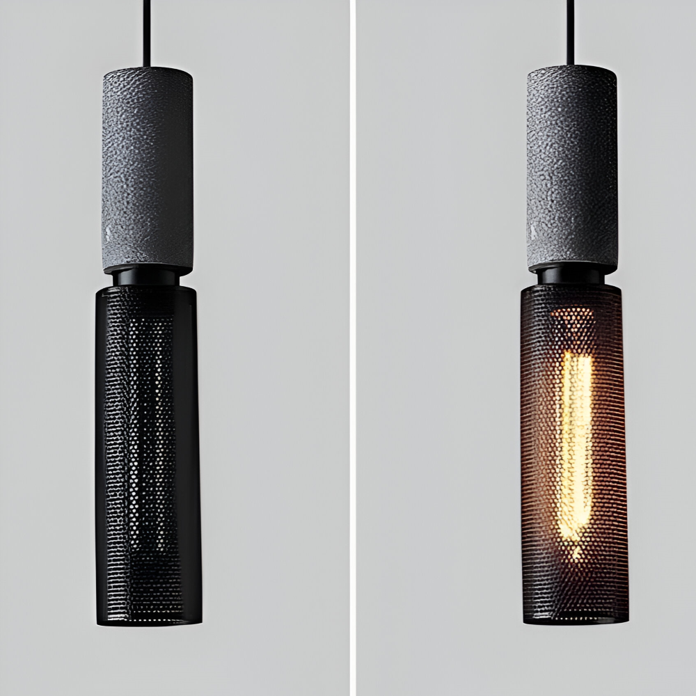 RusticLume Lampa | Svart industrisk pendellampa, höjdjusterbar &amp; modern