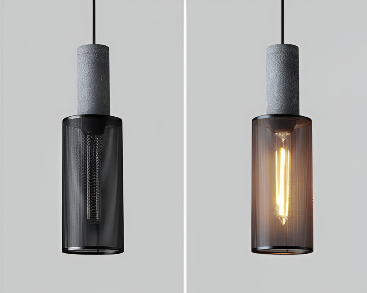 RusticLume Lampa | Svart industrisk pendellampa, höjdjusterbar &amp; modern