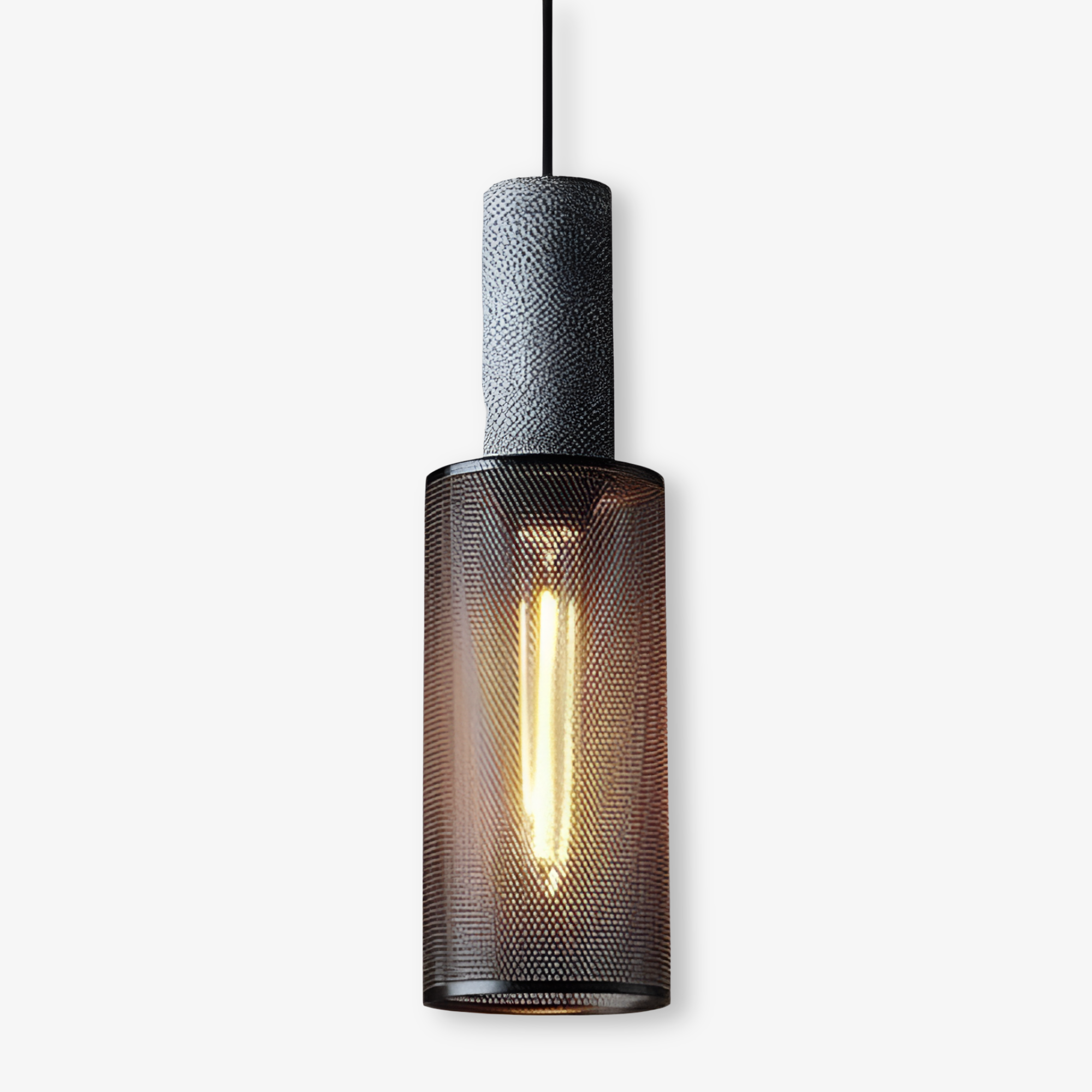 RusticLume Lampa | Svart industrisk pendellampa, höjdjusterbar &amp; modern