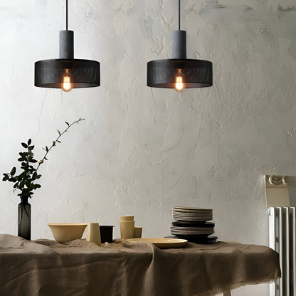 RusticLume Lampa | Svart industrisk pendellampa, höjdjusterbar &amp; modern