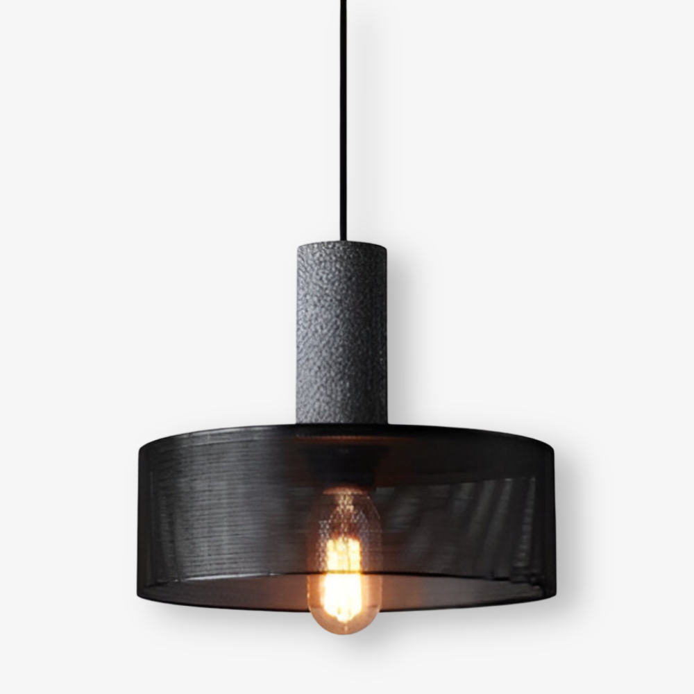 RusticLume Lampa | Svart industrisk pendellampa, höjdjusterbar &amp; modern