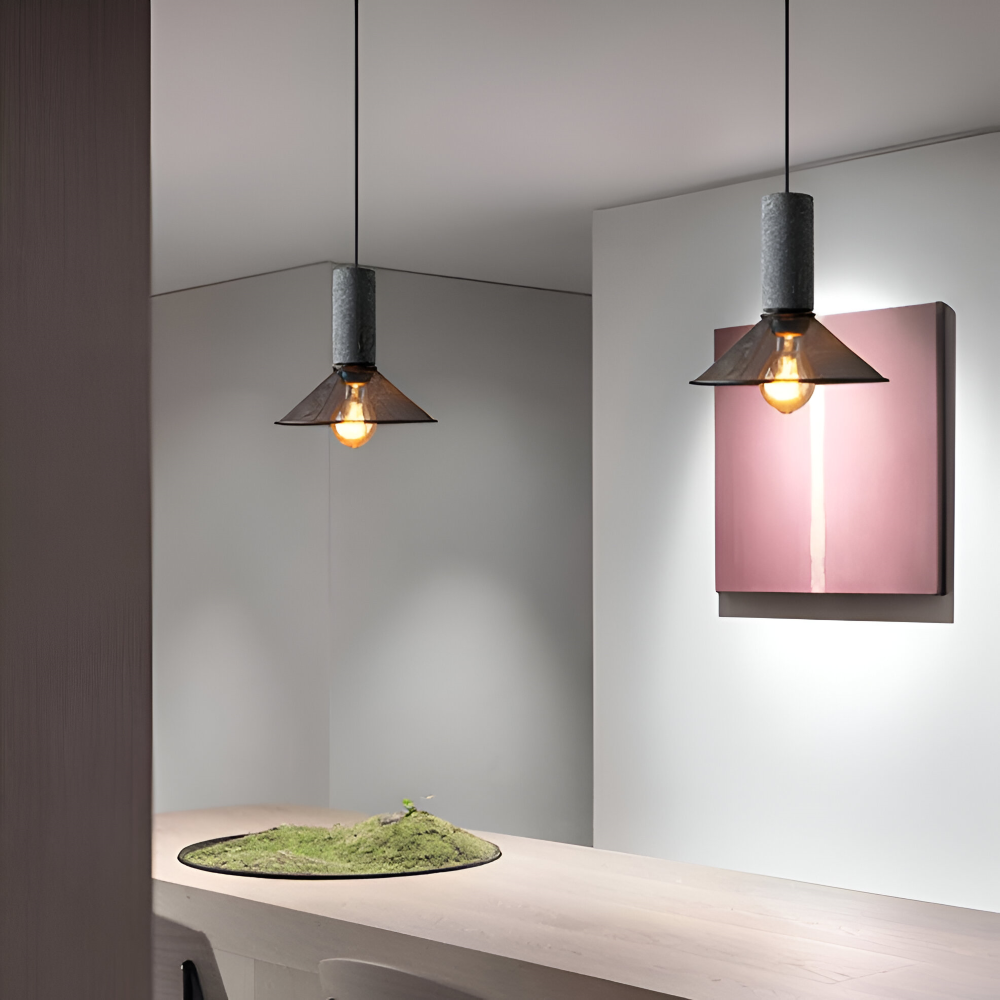 RusticLume Lampa | Svart industrisk pendellampa, höjdjusterbar &amp; modern