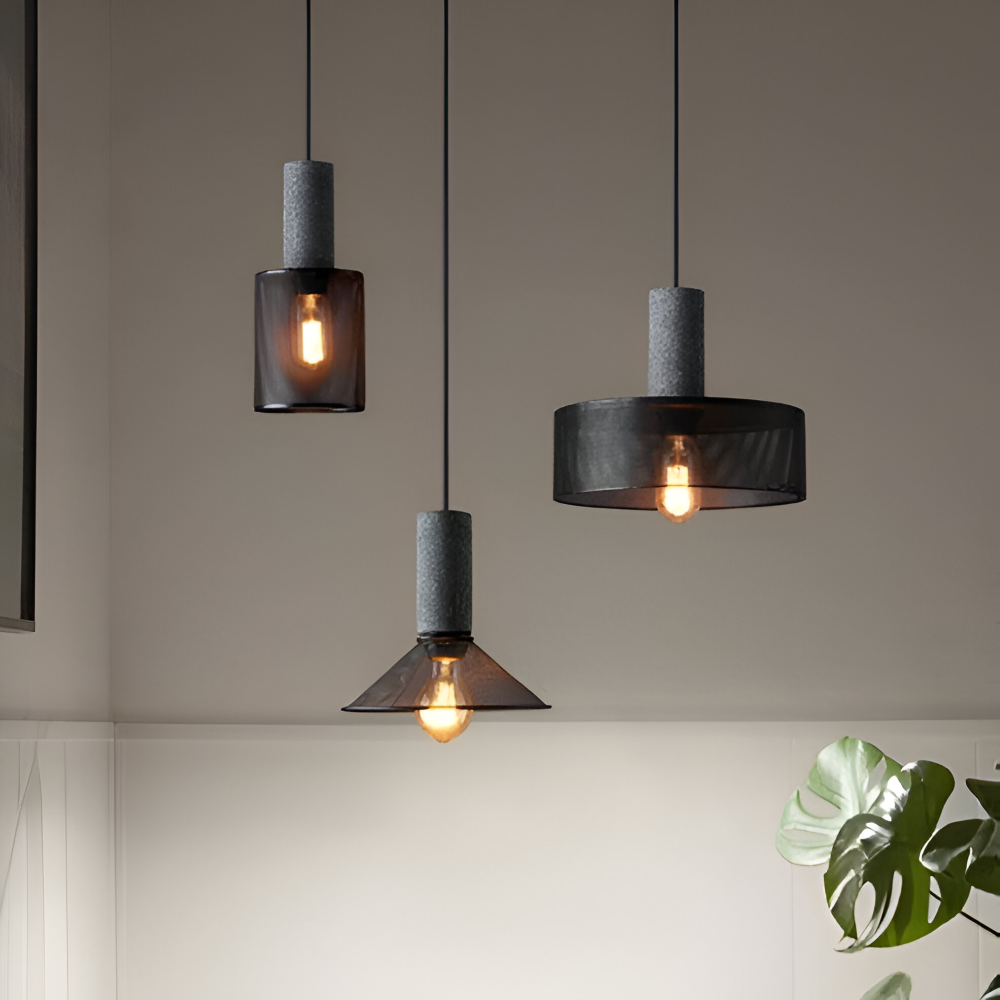 RusticLume Lampa | Svart industrisk pendellampa, höjdjusterbar &amp; modern