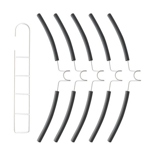 Carvallo multifunktionell klädhängare med 5 nivåer | Platsbesparande & avtagbar | För jackor, tröjor & byxor | Extra stabil konstruktion