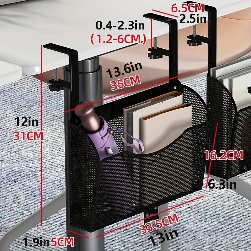 Carvallo-låda Clampix | För fastsättning utan borrning | Sidoskåp i metall | 2 storlekar | För kontor & hemma kontor