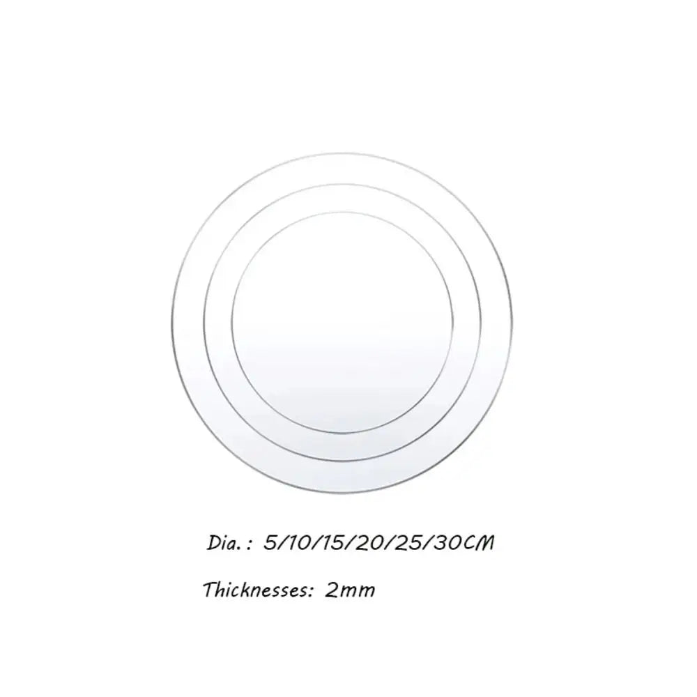 Carvallo Akryl Tårtspade | Transparent & Stabil | 2 mm Tjocklek | För Tårnpresentation & Transport