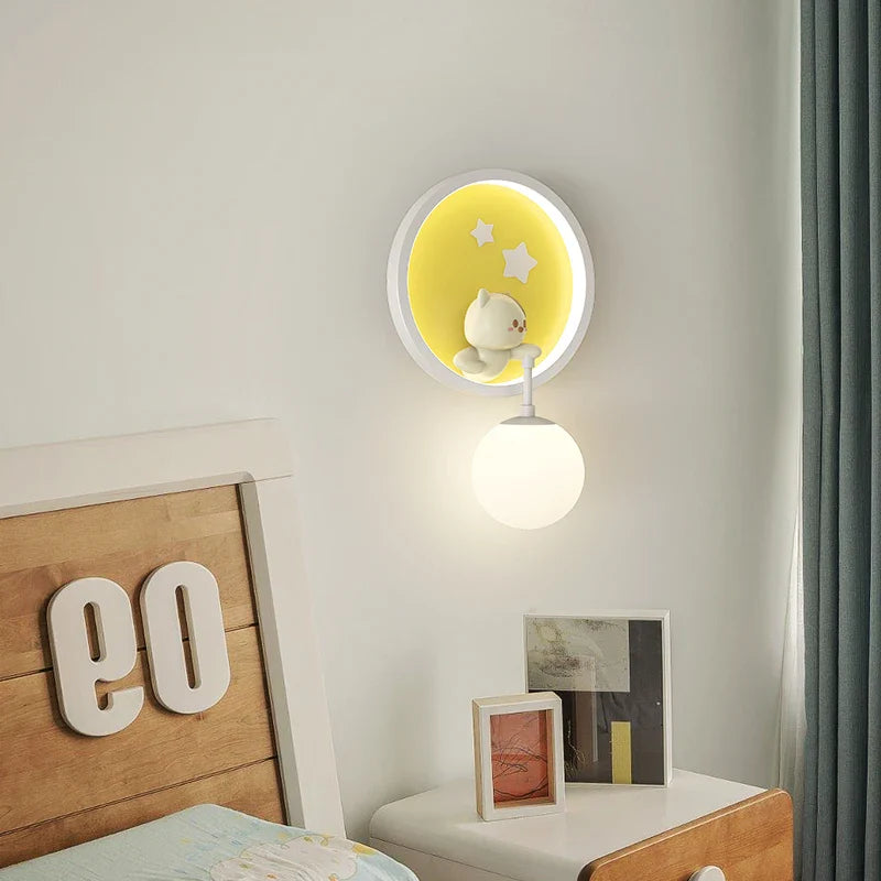RomanticWall - Barnrum Vägglampa med Djurmotiv