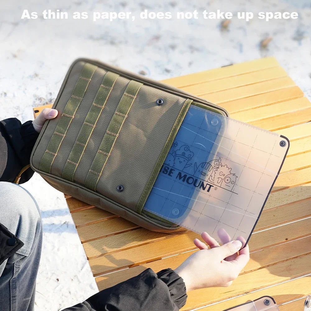 Carvallo FlexFold Fällbart Skärbräda i PP för Utomhus och Camping | Ultralätt, livsmedelsvänlig Skärbräda för Picknick och Resa