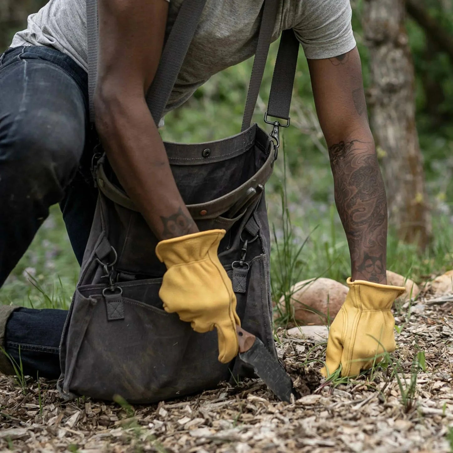 Carvallo TerraMini | Kompakt & Robust | För Grävning, Plantering & Lossning | Utomhus Trädgårdsverktyg