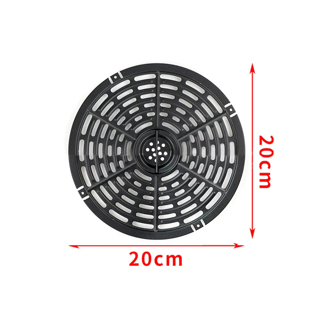 Carvallo Ersatz-grillpanna för varmluftsfritös | Non-stick & diskmaskinssäker | I olika storlekar | För pommes frites, kött & grönsaker