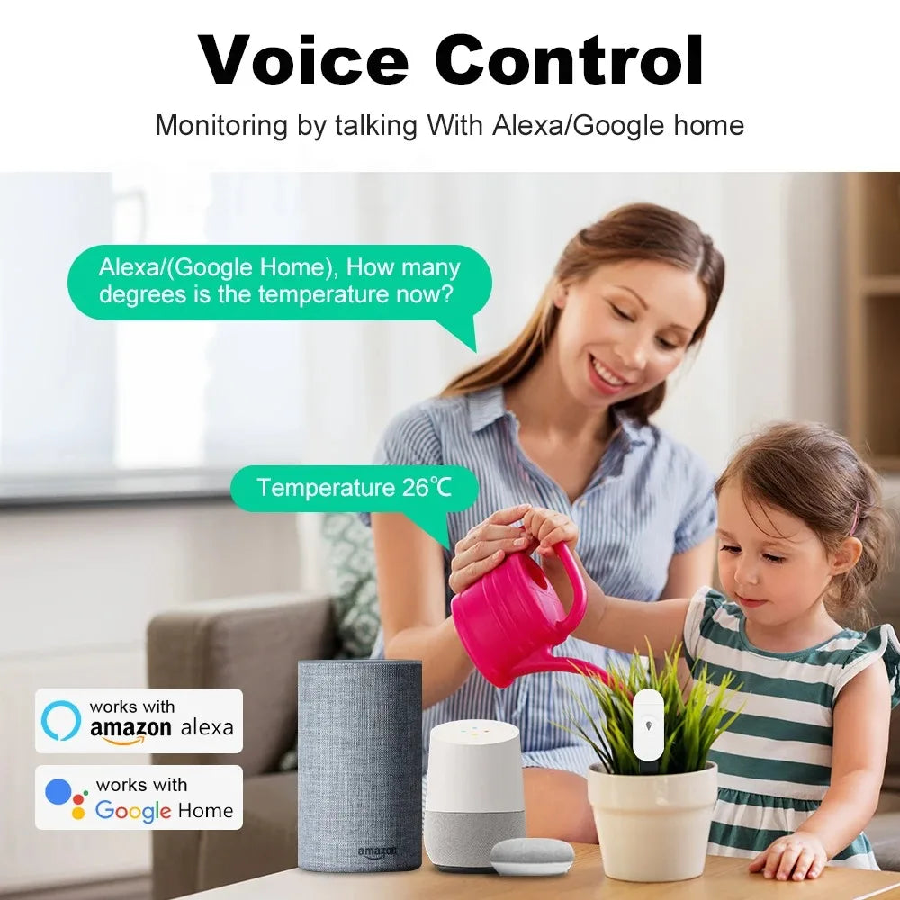 Carvallo Markfuktighetsensor GrowGuard | Zigbee 3.0 | App- & röststyrning | För växtvård & trädgårdövervakning