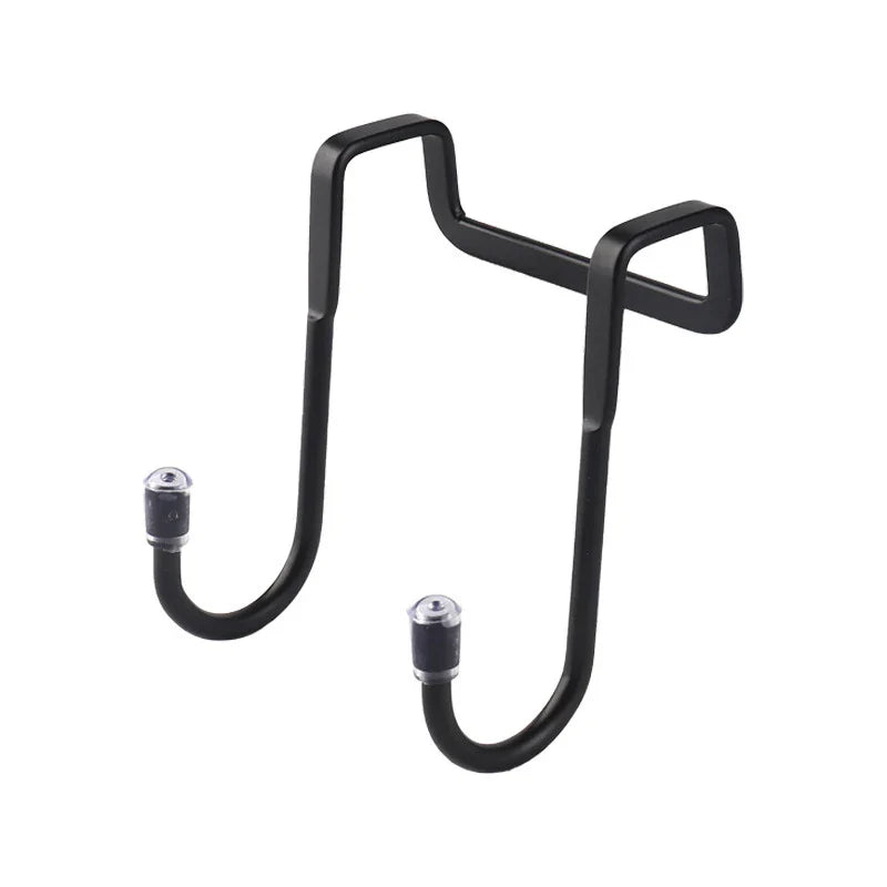 Carvallo DUOHOLD | Dubbelkrok för skåpdörrar | Rostfritt stål 304 | Svart eller Vit | Utan borrning