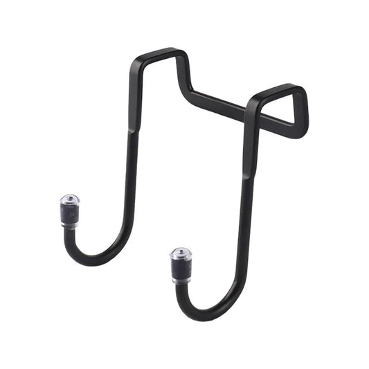 Carvallo DUOHOLD | Dubbelkrok för skåpdörrar | Rostfritt stål 304 | Svart eller Vit | Utan borrning