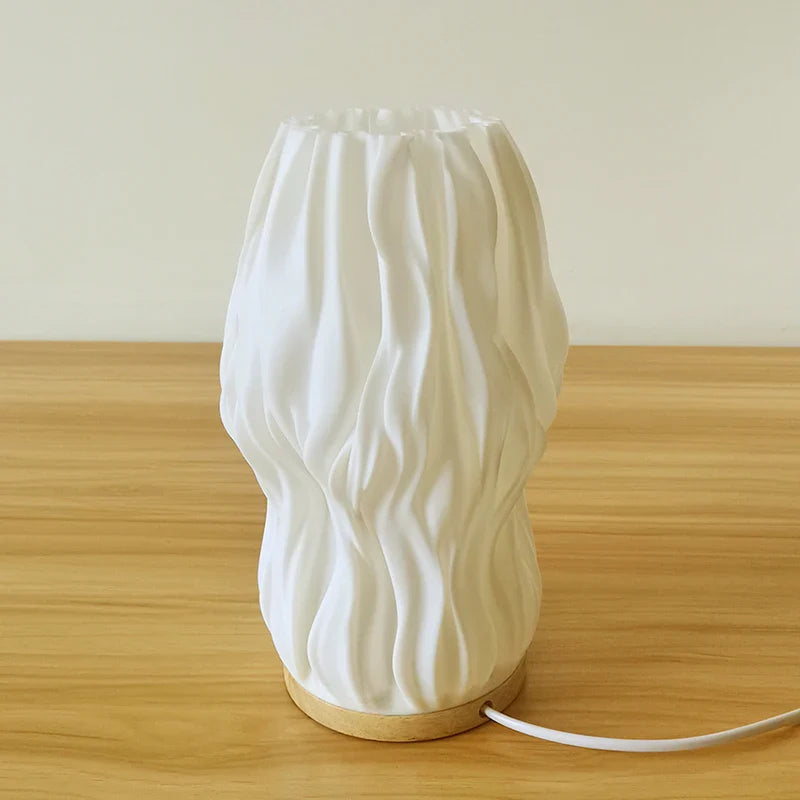 3D Utskriven Skrivbordslampa – Stilig Bordslampa för Sovrum, Kafé eller Studieområde