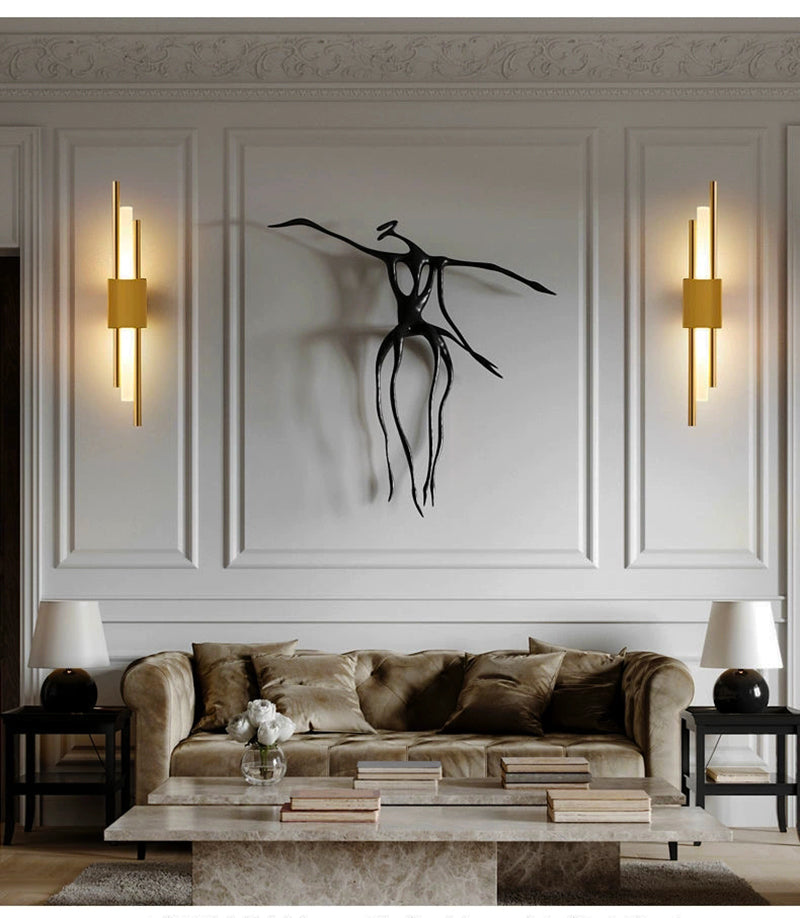 LED Staggered Trådlös Vägglampa – Usb Uppladdningsbar Inomhusbelysning för Modern Hembelysning