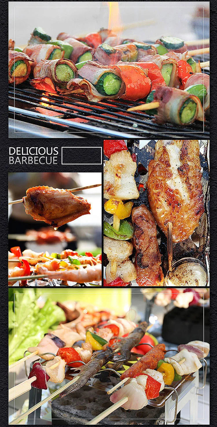 Carvallo Bärbar Kolgrill | Koreansk Bordgrill för Utomhus & Hem | Återanvändbar & Kompakt | Ideal för BBQ & Camping