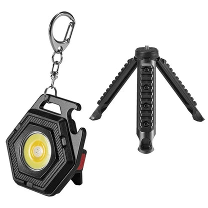 Carvallo Mini LED Campinglampa | USB-C Uppladdningsbar | COB-Arbetslampa med magnetfot | 7 Ljuslägen &amp; IP64 Vattenskydd