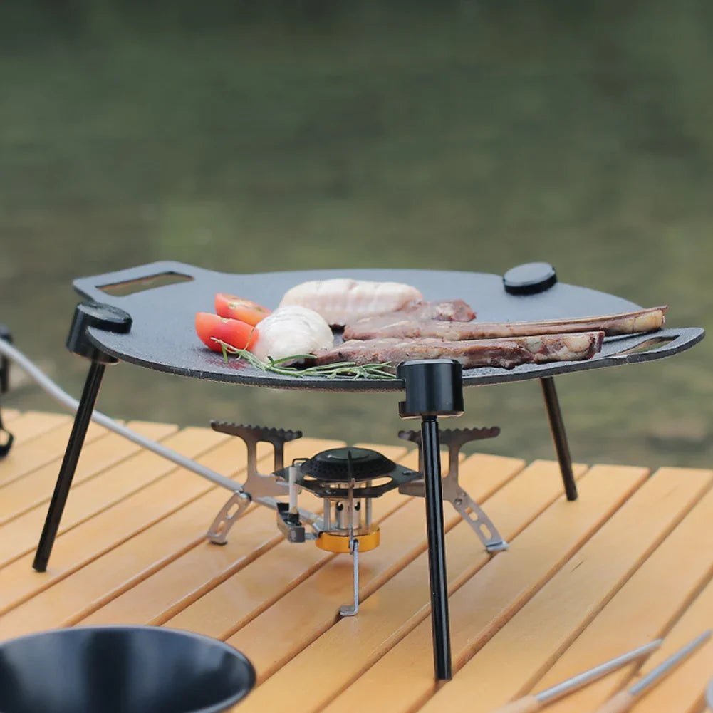 Carvallo-Grillgestell FireTrek TripodFlex | Höjdjusterbar & hopfällbar | Med kedja & väska | För utomhus & camping | 60 cm kedjelängd