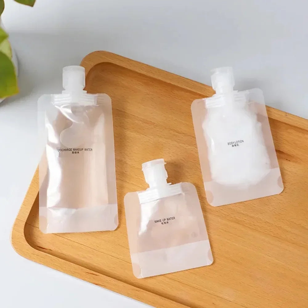 Carvallo Mini-flaskset | Kosmetik reseset med förvaringsväska | 5-delar | PET-flaskor 30–100ml