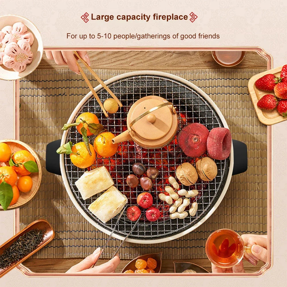 Carvallo Bärbar Kolgrill | Rökfri & Kompakt | För Camping, Trädgård & Balkong