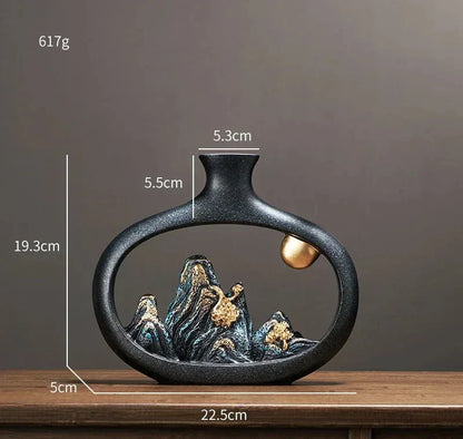 Eastern Mountain Landscape Vaser - Konstnärlig och Exotisk