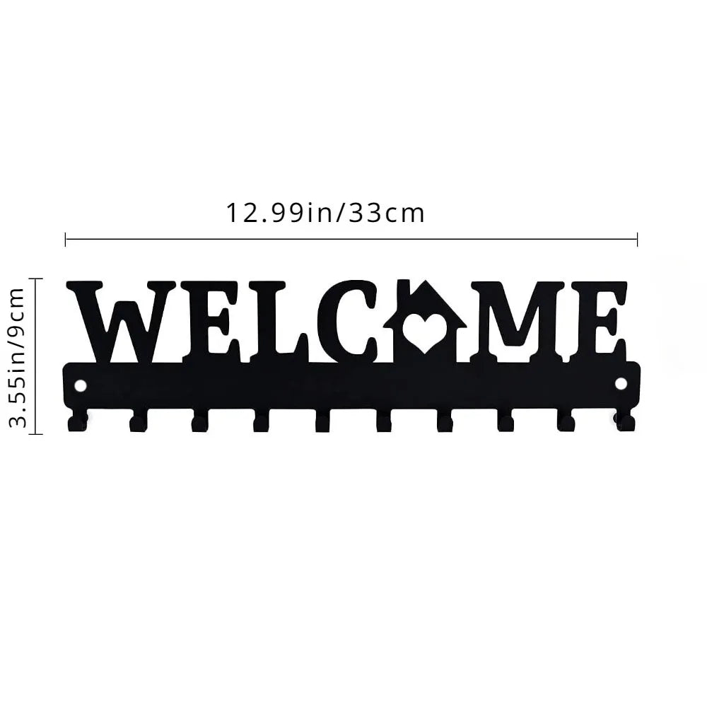 Elegant Väggmonterad Nyckelhållare - En Stilren Lösning för Nycklar och Tillbehör