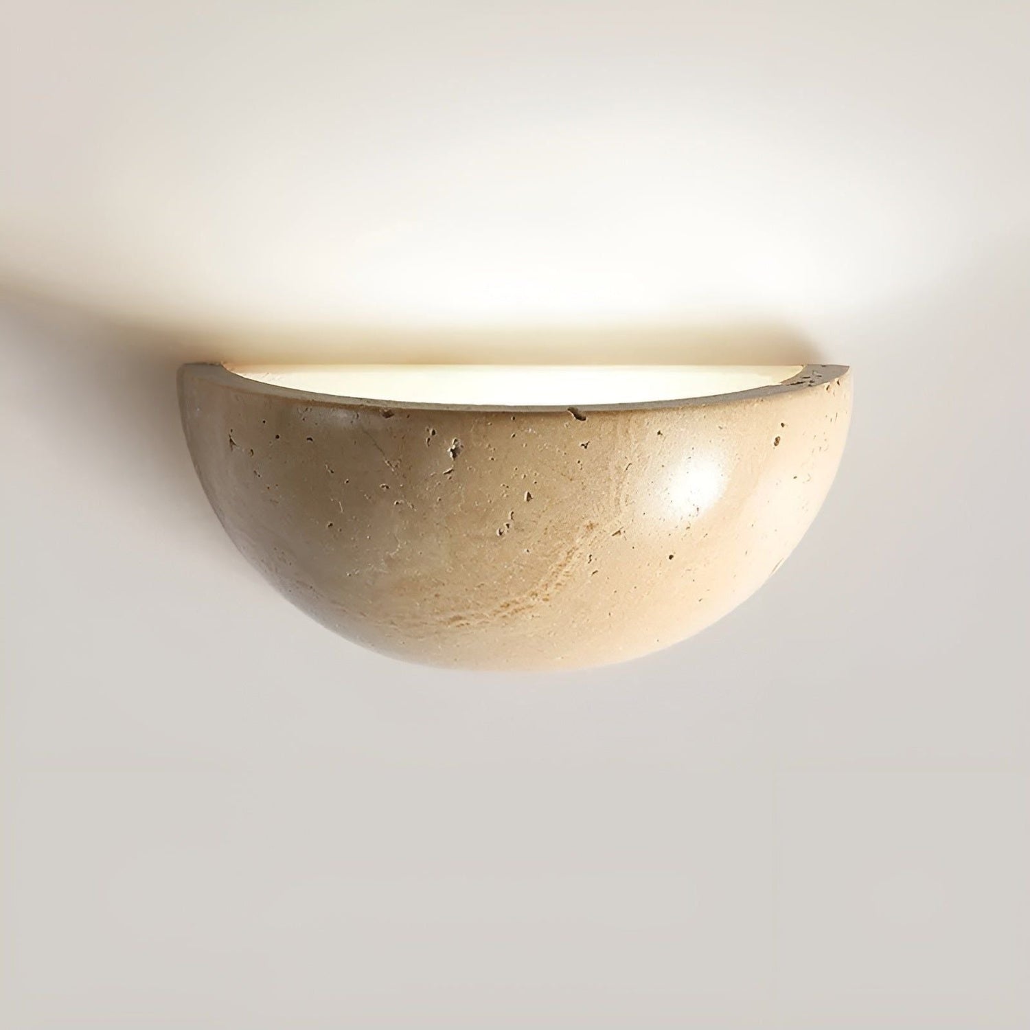 Korzito - Nordisk Halvcirkel-LED-Wabi-Sabi-Vägglampa