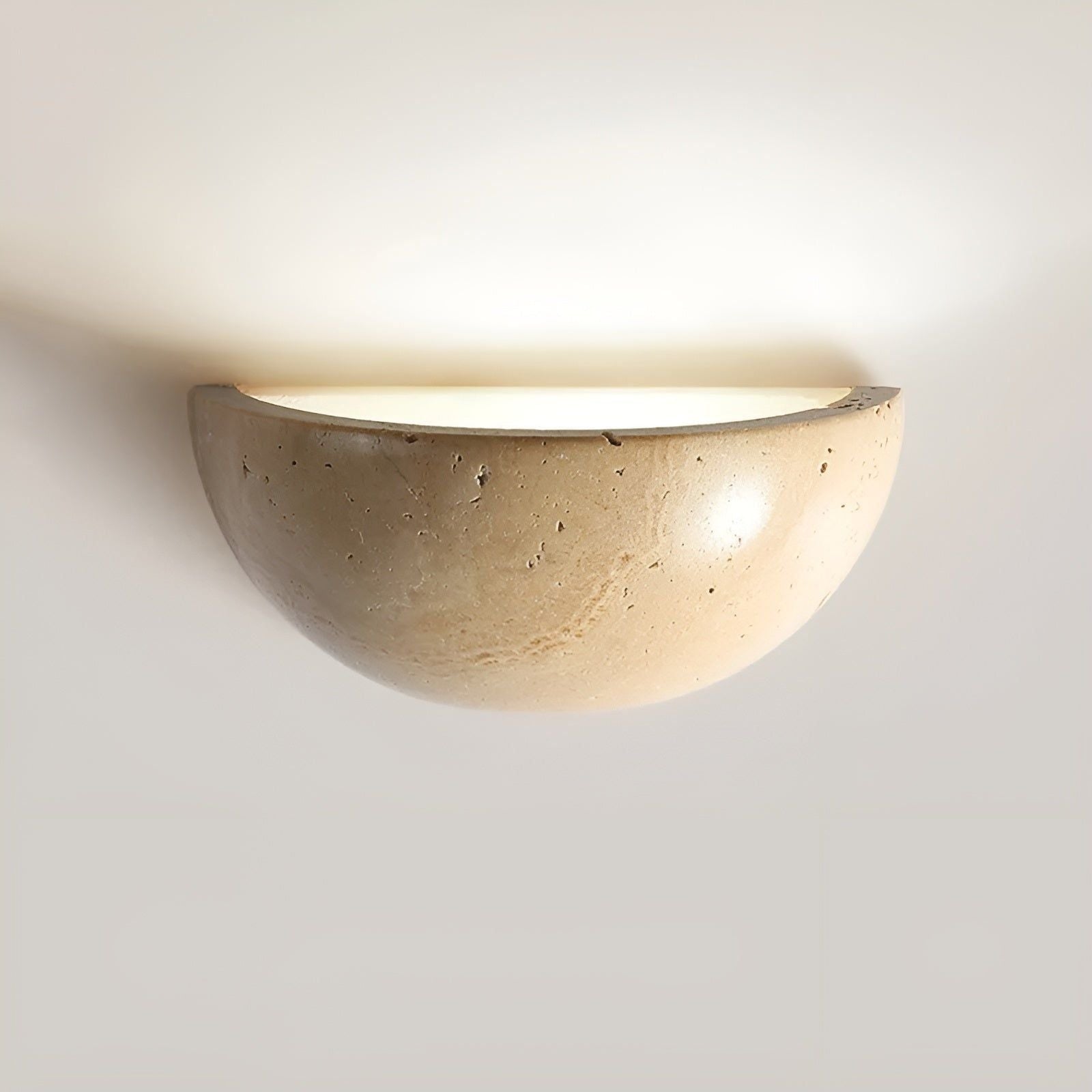 Korzito - Nordisk Halvcirkel-LED-Wabi-Sabi-Vägglampa
