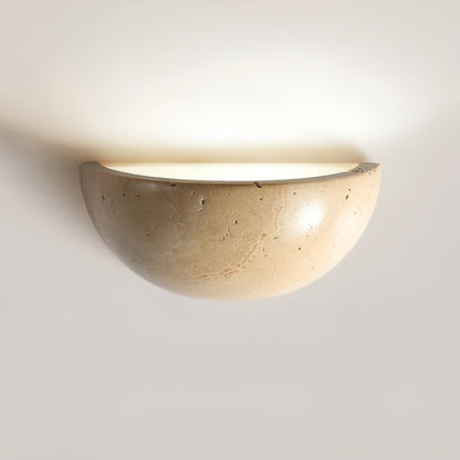 Korzito - Nordisk Halvcirkel-LED-Wabi-Sabi-Vägglampa
