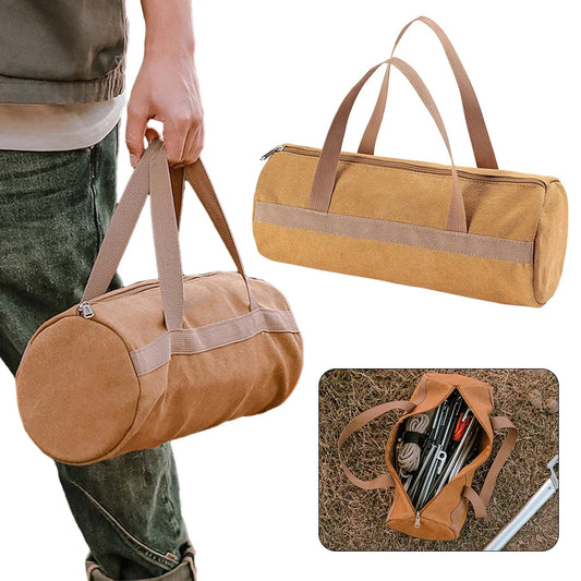 Carvallo Pro | Stort kapacitet | Robust tältspike-väska | Andningsbart canvas