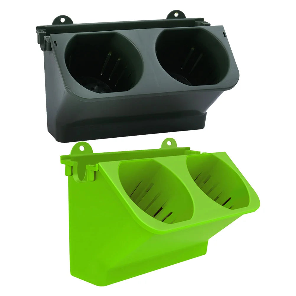 Carvallo DuoHängeset 2-pack Hängande Blumentöpfe med självvattning | 24x14x14 cm | För balkong, trädgård & inomhus | Plast