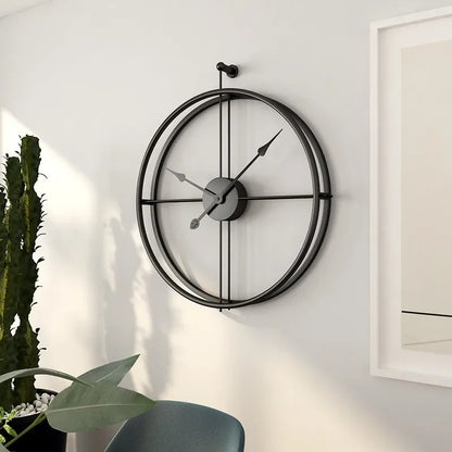 LuxeTijd - Tyst Väckarklocka 50/60cm för Moderna Interiörer