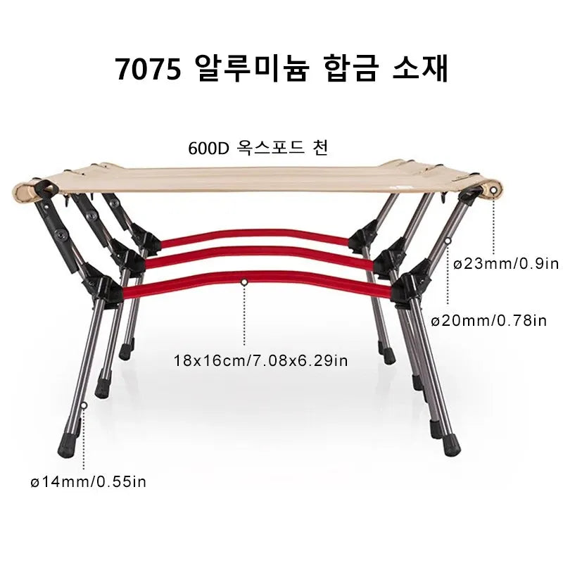 Carvallo Ultralätt Campingöversäng | Fällbar & Stabil | Aluminiumram & Ripstop-Nylon | För Utomhus & Trekking