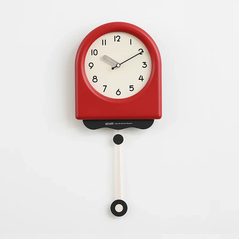 CremePendulum - Koreansk Stil Väggklocka med Modernt Design