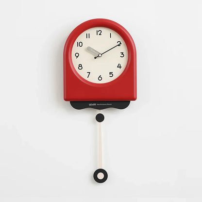 CremePendulum - Koreansk Stil Väggklocka med Modernt Design