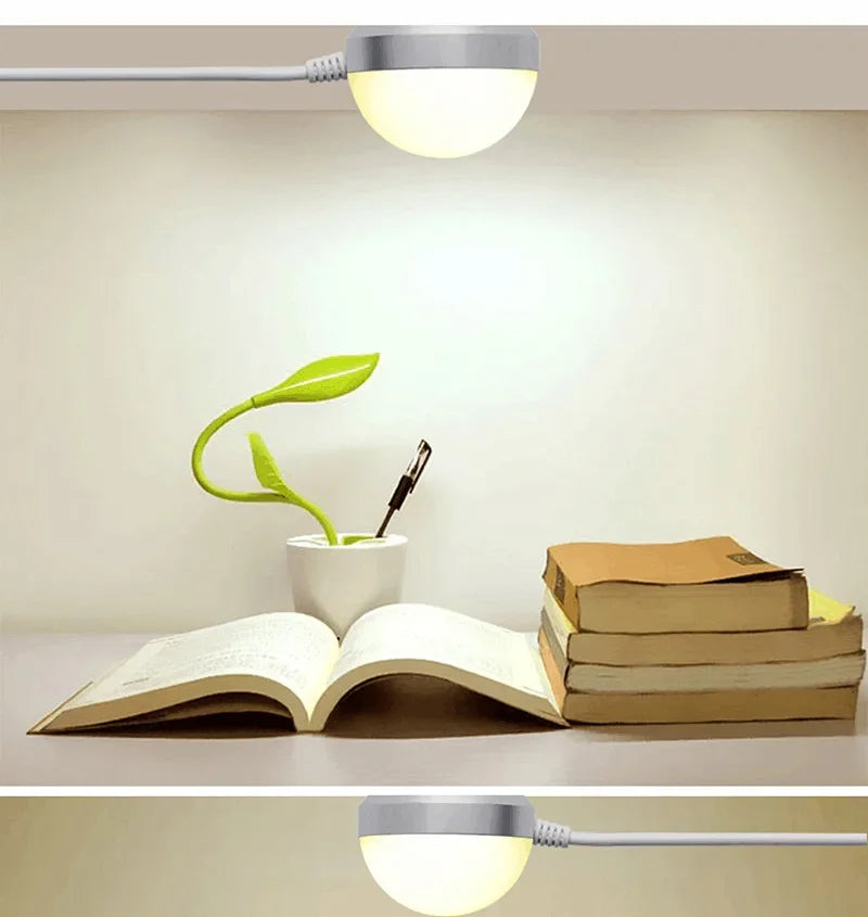 Carvallo USB Magnetlampa | 3W & 5W varianter | Bärbar LED-lampa med strömbrytare | Magnetfot & 3M tejp | För laptop, powerbank & mer