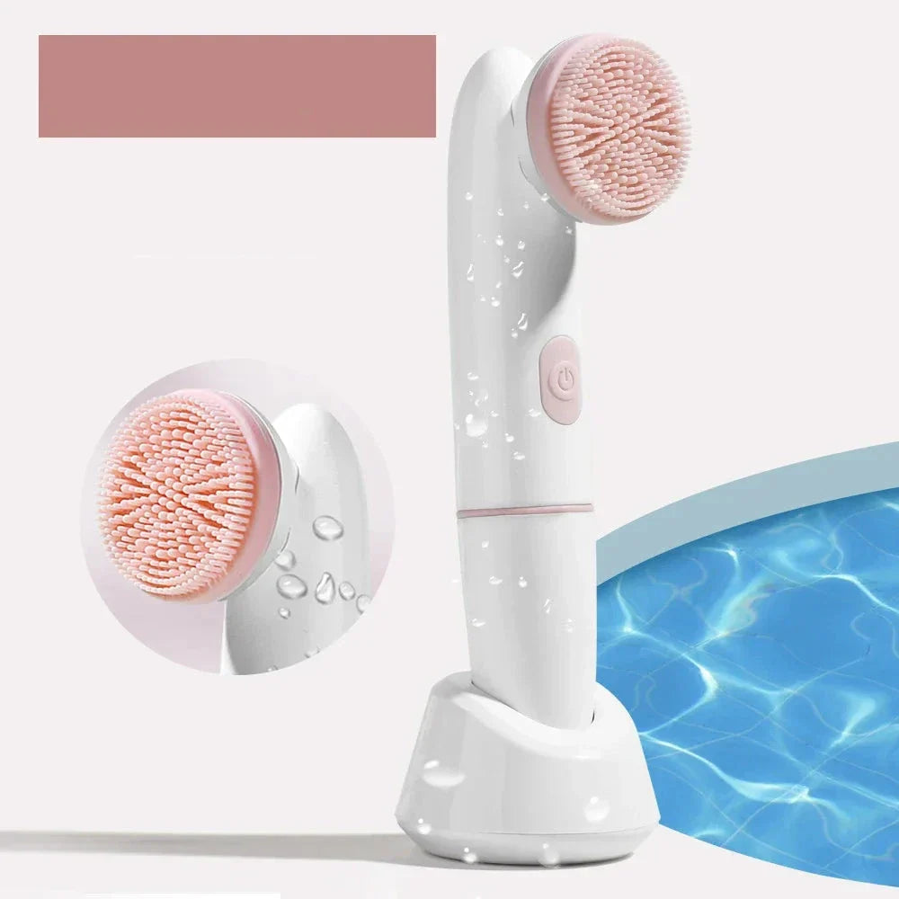 Ansiktsrengöring Silikonborste Huds Massageapparat