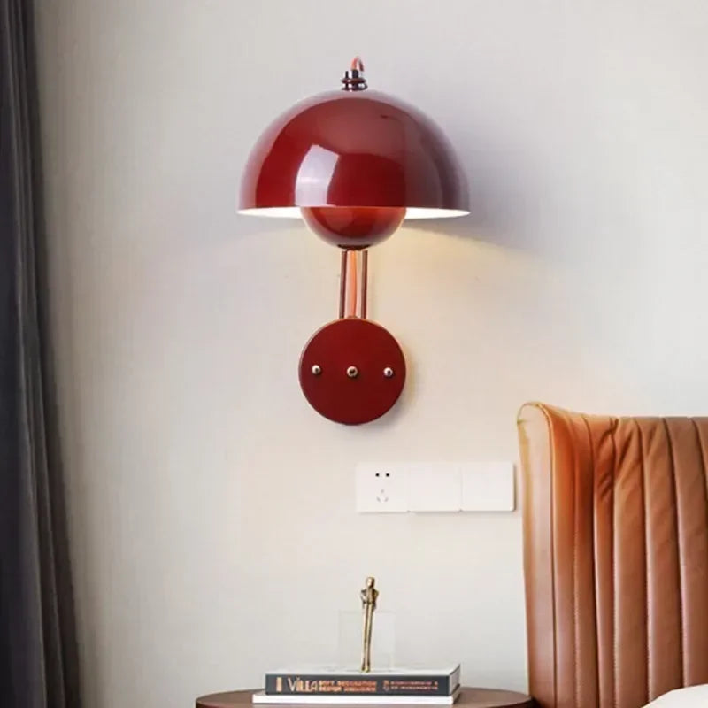 NordicGlow - Minimalistisk Flerfärgad LED Vägglampa för Sovrum och Vardagsrum