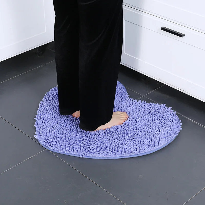 AbsorbHeart Badmatta | Hjärformad duschmatta av mikrofiber